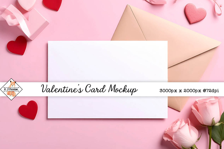 Valentines card mock up background jpg