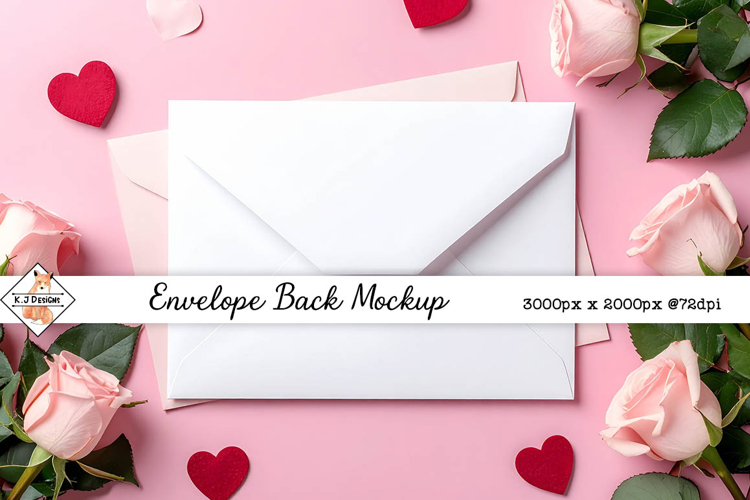 Envelope back mockup background jpg