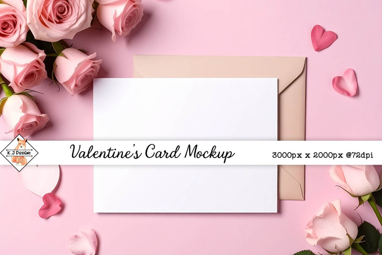 Valentines card mock up background jpg