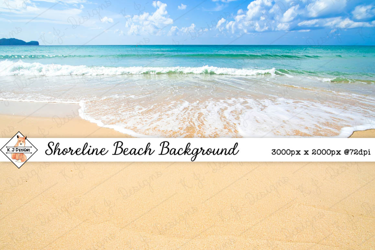 Shoreline Beach Background jpg