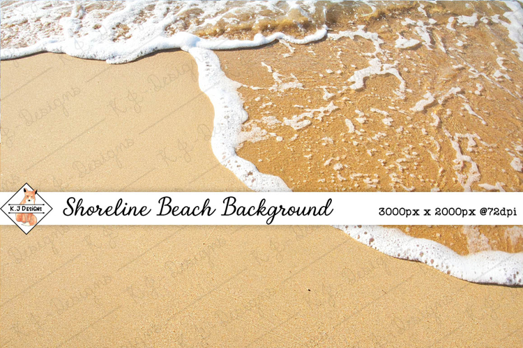 Shoreline Beach Background jpg