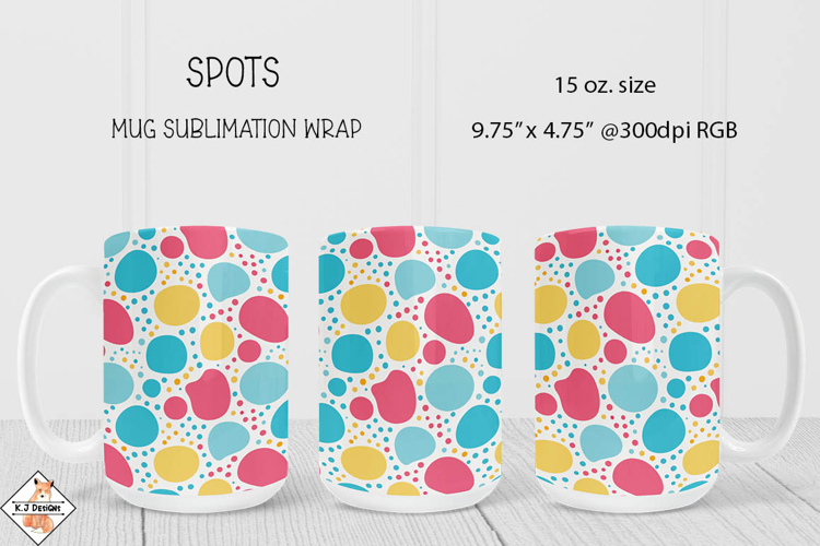 Spots Mug Wrap Sublimation | 15 oz. Mug