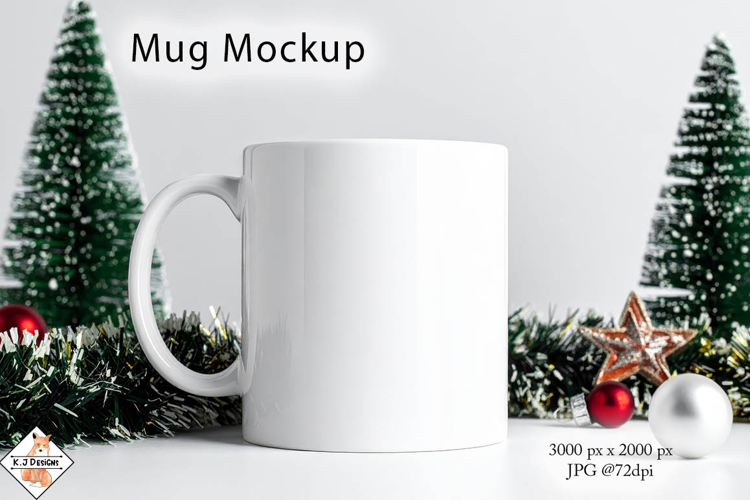Christmas Mug mockup photo JPG