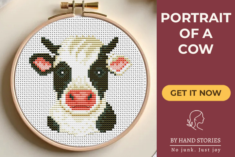 Cow Cross Stitch Pattern Farm Animal PDF