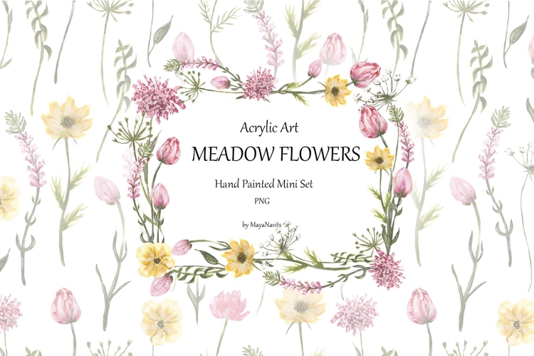 Acrylic Meadow Flowers Mini Set