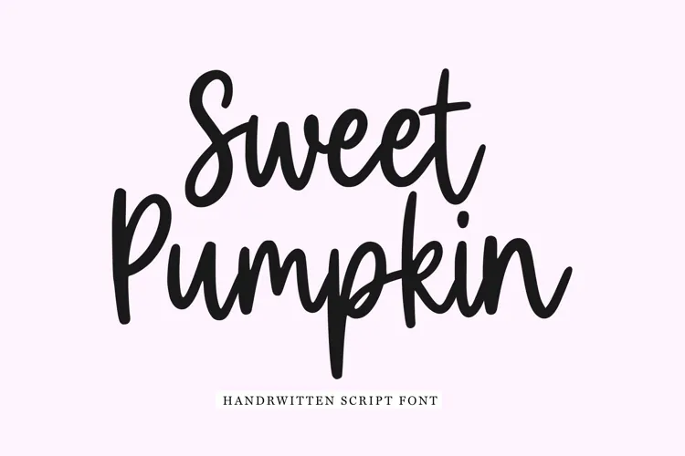 Sweet Pumpkin - Handwritten Script Font