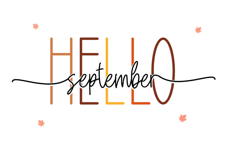 hello september font duo