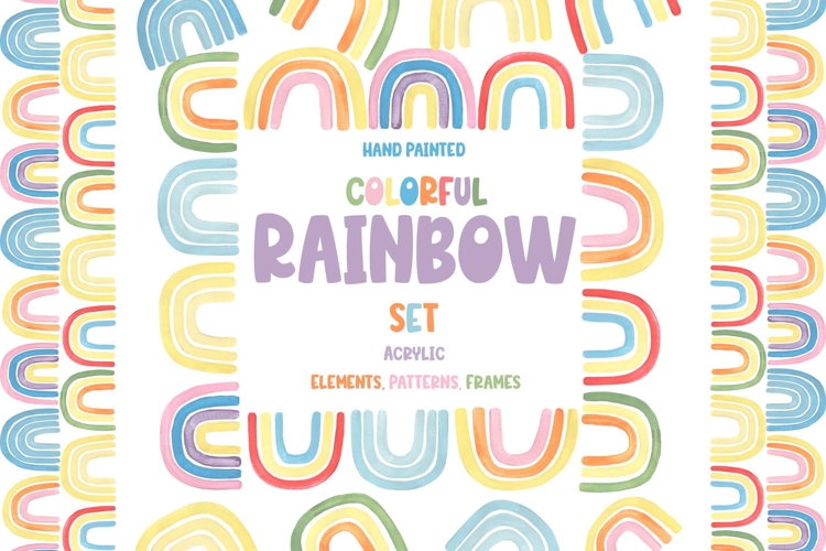 Cute Rainbow Clipart Image 2