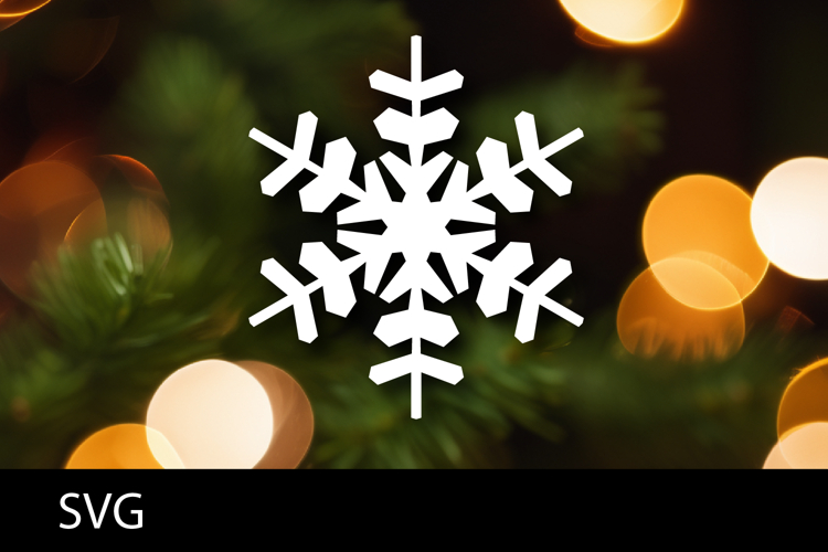 SVG file Snowflake papercut. Christmas cut file.