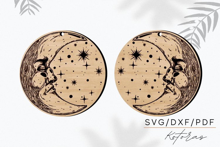 Moon Night Earrings Digital Download