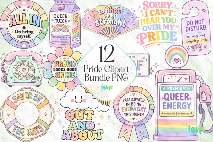 Pride Clipart Bundle Png