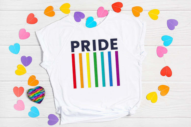 LGBT Pride Rainbow Lines Embroidery File