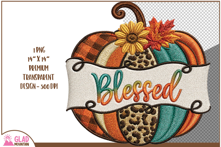 Pumpkin Embroidery Image 8
