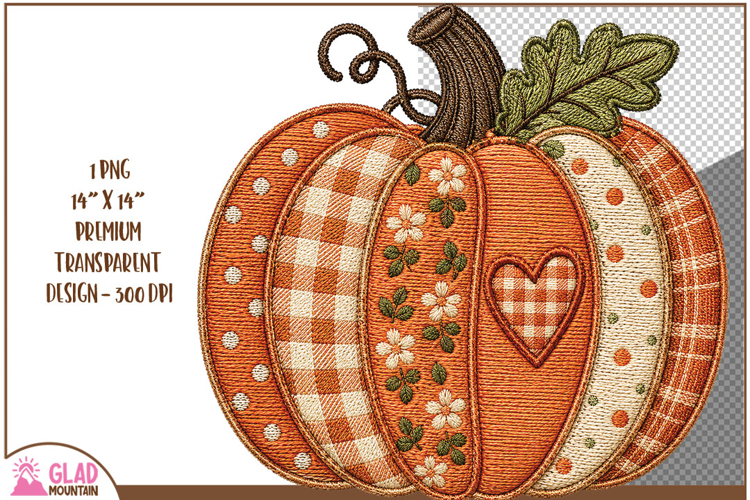 Pumpkin Embroidery Image 14