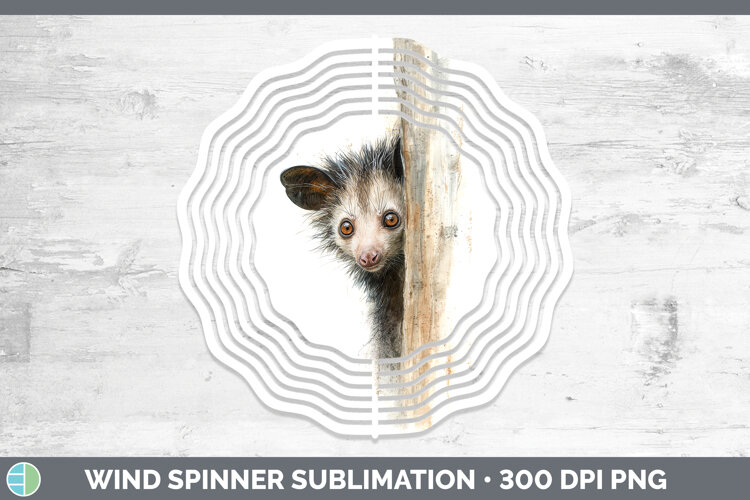 GorgeousPrimate Tree Peek-A-Boo Wind Spinner design.