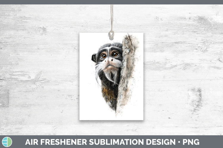 Emperor Tamarin Primate Tree Peek-A-Boo Air Freshener Sublim