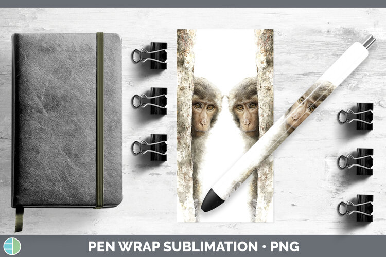 GorgeousPrimate Tree Peek-A-Boo Pen Wrap design.