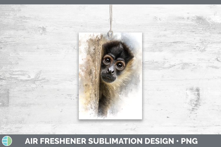 Spider Monkey Primate Tree Peek-A-Boo Air Freshener Sublimat