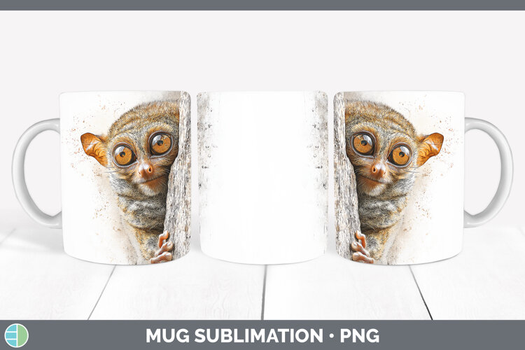 GorgeousPrimate Tree Peek-A-Boo Mug Wrap design.