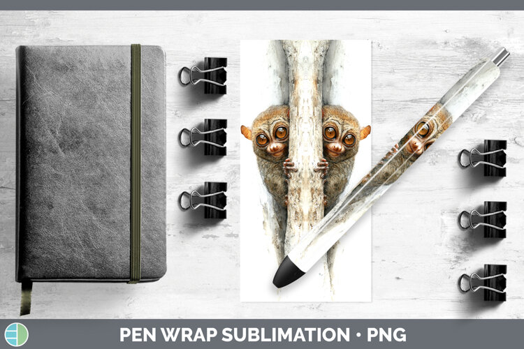 GorgeousPrimate Tree Peek-A-Boo Pen Wrap design.
