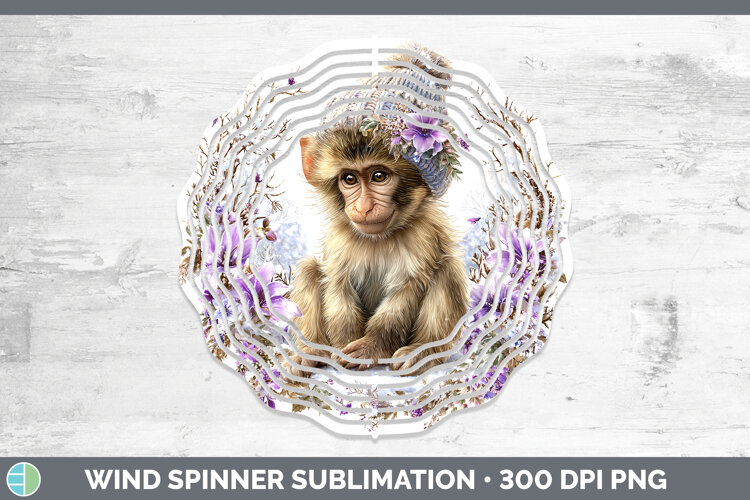 GorgeousPrimate Winter Knit Hat Wind Spinner design.