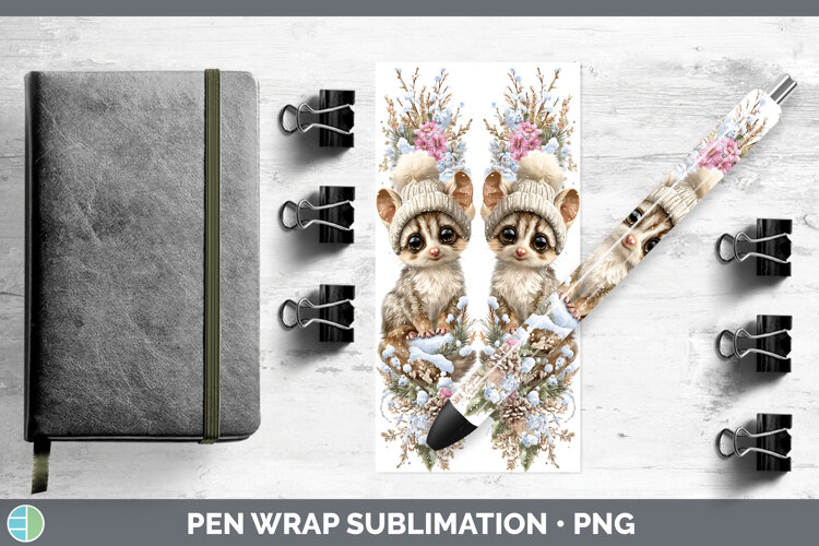 GorgeousPrimate Winter Knit Hat Pen Wrap design.