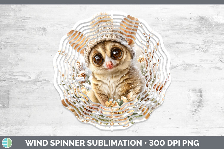 GorgeousPrimate Winter Knit Hat Wind Spinner design.