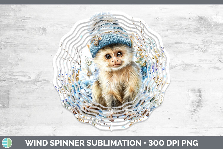 GorgeousPrimate Winter Knit Hat Wind Spinner design.