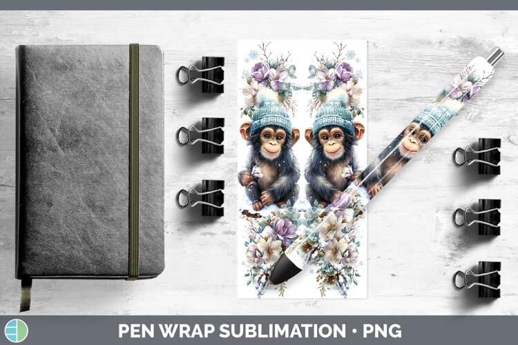 GorgeousPrimate Winter Knit Hat Pen Wrap design.