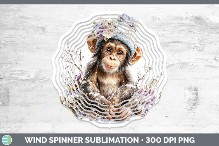 GorgeousPrimate Winter Knit Hat Wind Spinner design.
