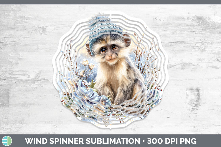 GorgeousPrimate Winter Knit Hat Wind Spinner design.