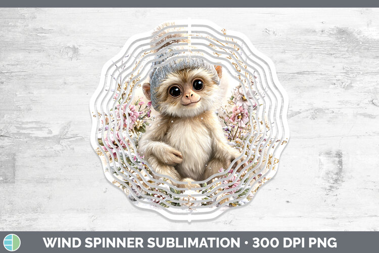 GorgeousPrimate Winter Knit Hat Wind Spinner design.
