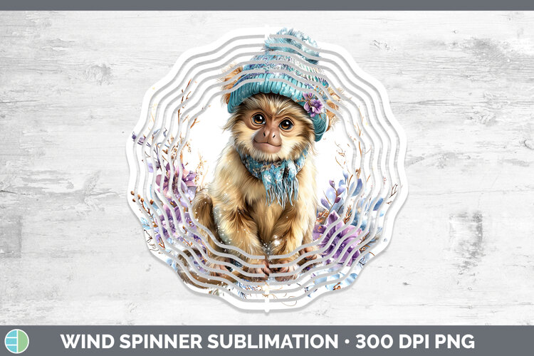 GorgeousPrimate Winter Knit Hat Wind Spinner design.