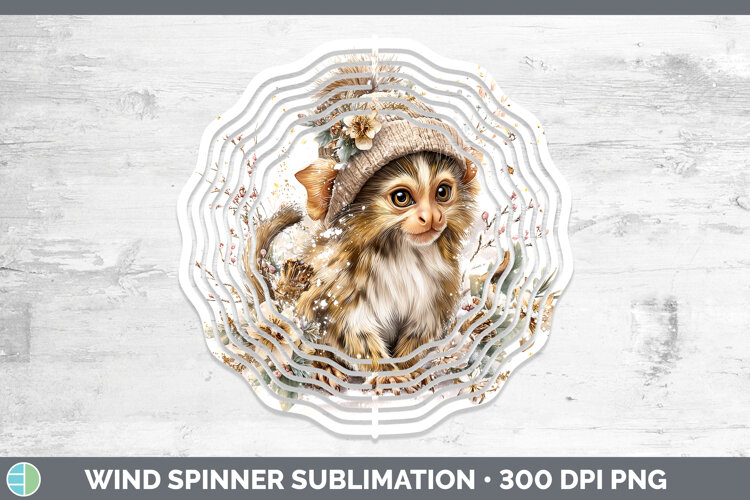 GorgeousPrimate Winter Knit Hat Wind Spinner design.