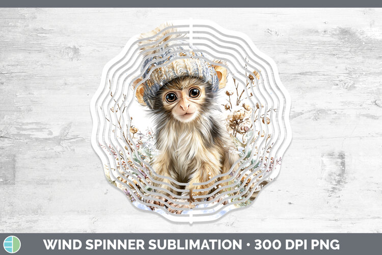 GorgeousPrimate Winter Knit Hat Wind Spinner design.