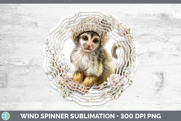 GorgeousPrimate Winter Knit Hat Wind Spinner design.