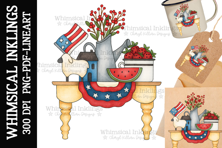 Prim Shelf Sublimation Clipart
