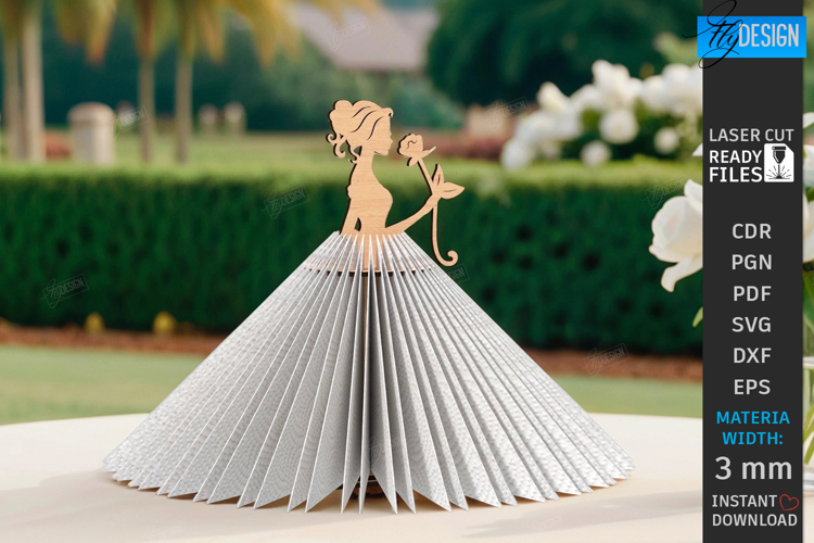 Princess Napkin Holder Laser Cut | Adornment Dining Table