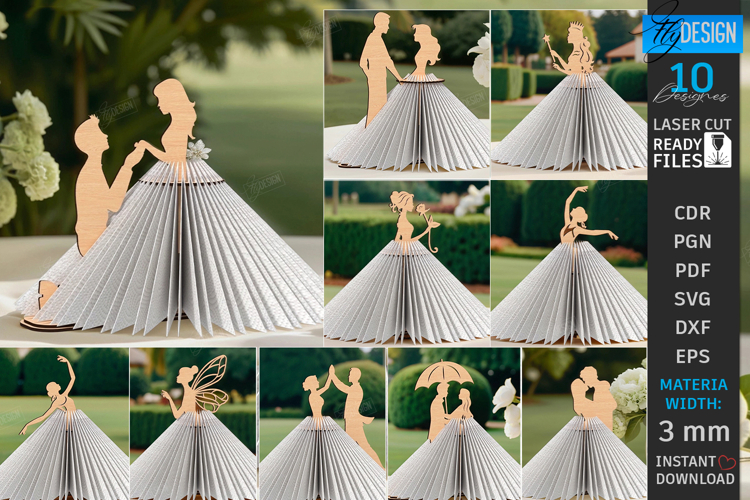 Napkin Holders Laser Cut Bundle|Adornment Dining Table SVG