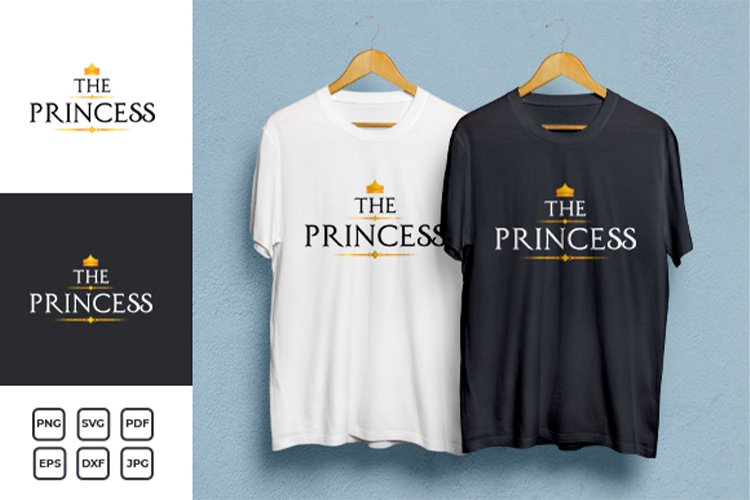Princess Typography T-shirt Design