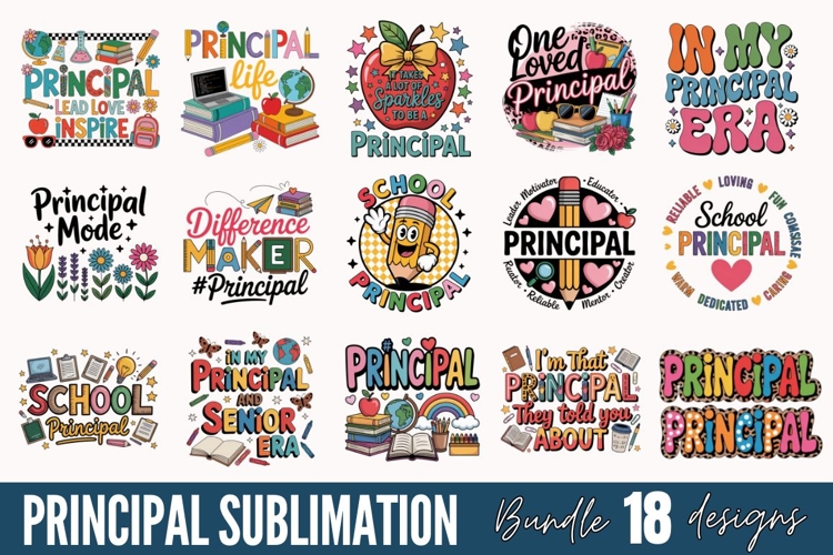 Principal Sublimation , School Sublimation Bundle