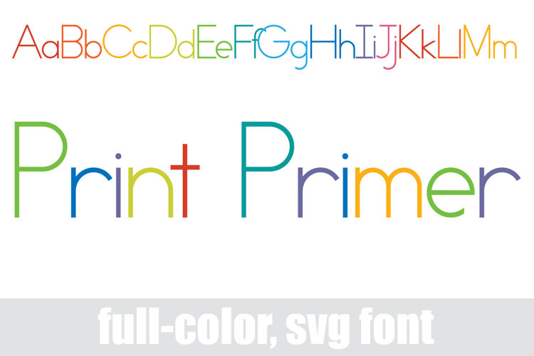 Print Primer Color Font example image 1
