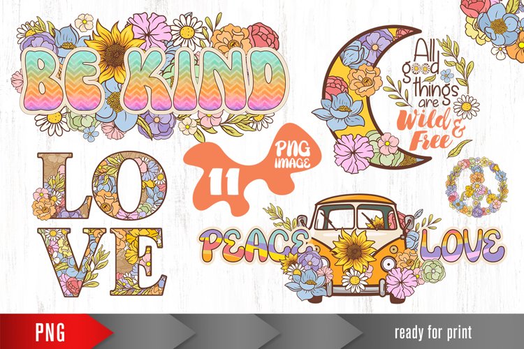 Vintage wildflowers boho 11 png