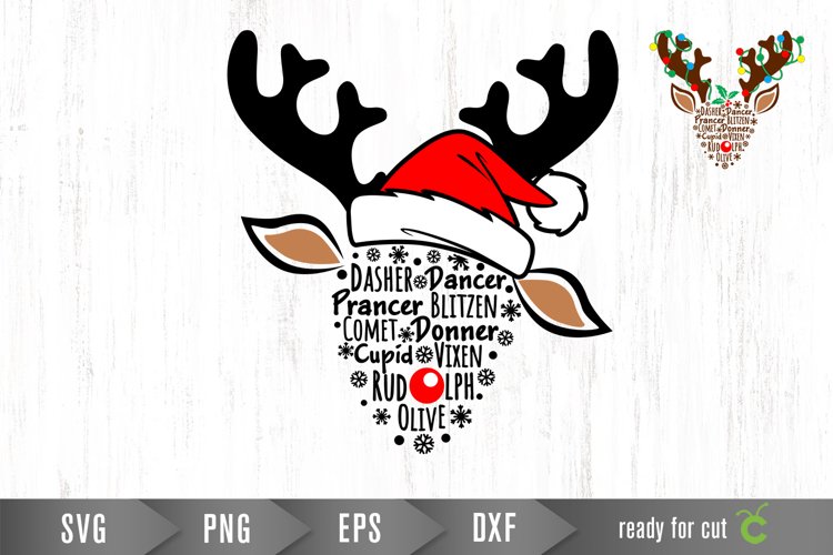 Reindeer Christmas Svg Image 9