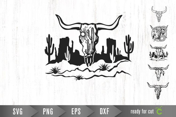 cow skull svg png wild west