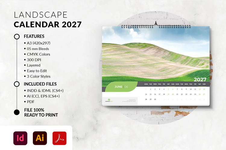 Landscape Calendar 2027