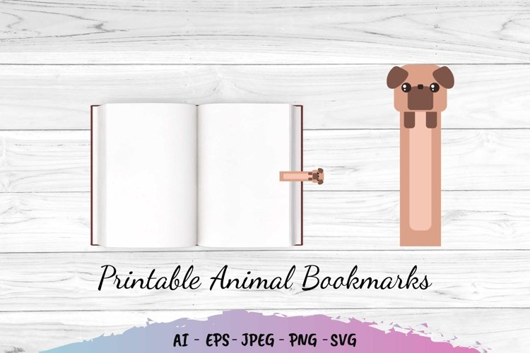 Printable Dog Bookmarks SVG