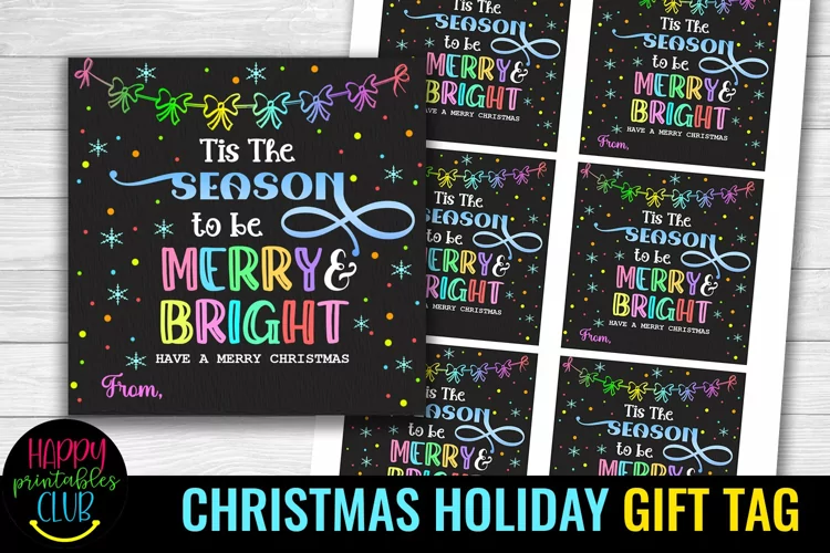 Christmas Gift Tags Printable I Holiday Gift Tags Labels