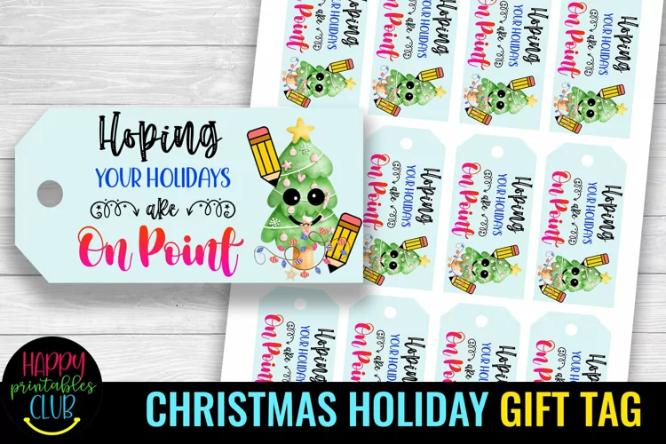 Christmas Gift Tags for Students I School Holidays Gift Tags