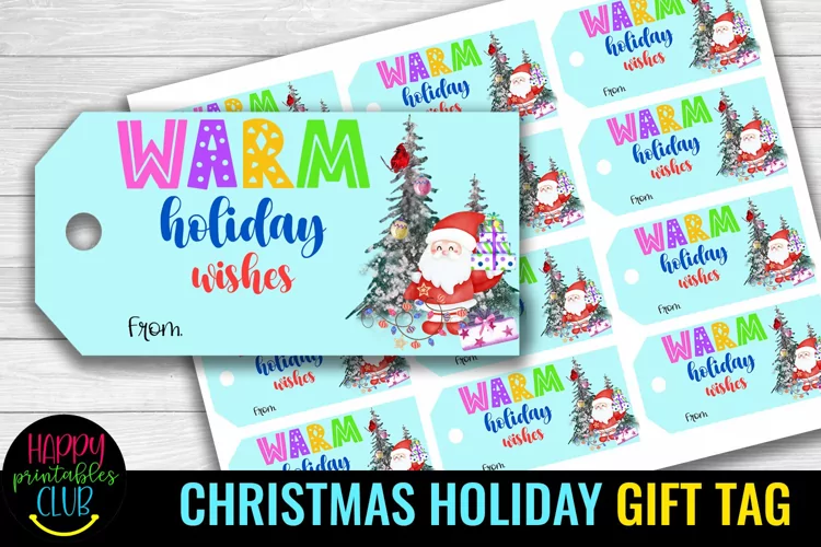 Christmas Gift Tags Printable I Holiday Gift Tags Labels